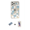 MARSİLYAN™- iPhone 12 Pro Max Kılıf Eksen Asil Prime - Siyah Joko 5D Cam + Shine Kamera Lens Koruma Cam - PE