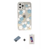 MARSİLYAN™- iPhone 12 Pro Max Kılıf Eksen Asil Prime - Siyah Joko 5D Cam + Shine Kamera Lens Koruma Cam - SH
