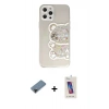 MARSİLYAN™- iPhone 12 Pro Max Kılıf Eksen Asil Prime - Siyah Joko 5D Cam + Shine Kamera Lens Koruma Cam - SH