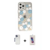 MARSİLYAN™- iPhone 12 Pro Max Kılıf Eksen Asil Prime - Siyah Joko 5D Cam + Shine Kamera Lens - LT