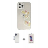MARSİLYAN™- iPhone 12 Pro Max Kılıf Eksen Asil Prime - Siyah Joko 5D Cam + Shine Kamera Lens - LT