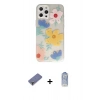 MARSİLYAN™- iPhone 12 Pro Max Kılıf Eksen Asil Prime - Siyah Joko Magic 5D Cam + Metal Kamera Lens Koruma Cam - GD