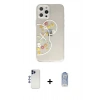 MARSİLYAN™- iPhone 12 Pro Max Kılıf Eksen Asil Prime - Siyah Joko Magic 5D Cam + Shine Kamera Lens - LT