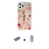 MARSİLYAN™- iPhone 12 Pro Max Kılıf Eksen Asil Prime - Siyah Joko Magic 5D Cam + Renkli Kamera Lens Koruma Cam - YL