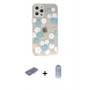 MARSİLYAN™- iPhone 12 Pro Max Kılıf Eksen Asil Prime - Siyah Joko Magic 5D Cam + Renkli Kamera Lens Koruma Cam - MI