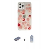MARSİLYAN™- iPhone 12 Pro Max Kılıf Eksen Asil Prime - Siyah Joko Magic 5D Cam + Renkli Kamera Lens Koruma Cam - PE