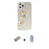 MARSİLYAN™- iPhone 12 Pro Max Kılıf Eksen Asil Prime - Siyah Joko Magic 5D Cam + Shine Kamera Lens Koruma Cam - SABE