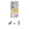 MARSİLYAN™- iPhone 12 Pro Max Kılıf Eksen Asil Prime - Siyah Joko Magic 5D Cam + Shine Kamera Lens Koruma Cam - SH