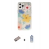 MARSİLYAN™- iPhone 12 Pro Max Kılıf Eksen Asil Prime - Siyah Joko Magic 5D Cam + Shine Kamera Lens Koruma Cam - SABE