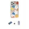 MARSİLYAN™- iPhone 12 Pro Max Kılıf Eksen Asil Prime - Siyah Joko Magic 5D Cam + Shine Kamera Lens Koruma Cam - GD