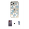 MARSİLYAN™- iPhone 12 Pro Max Kılıf Eksen Asil Prime - Siyah Joko Magic 5D Cam + Neon Fosforlu Kamera Lens - TU