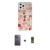 MARSİLYAN™- iPhone 12 Pro Max Kılıf Eksen Asil Prime - Siyah Joko Magic 5D Hayalet Cam + Neon Fosforlu Kamera Lens - BZ
