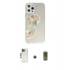 MARSİLYAN™- iPhone 12 Pro Max Kılıf Eksen Asil Prime - Siyah Joko Magic 5D Hayalet Cam + Shine Kamera Lens - GD