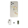 MARSİLYAN™- iPhone 12 Pro Max Kılıf Eksen Asil Prime - Siyah Joko Magic 5D Hayalet Cam + Shine Kamera Lens - GD