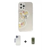 MARSİLYAN™- iPhone 12 Pro Max Kılıf Eksen Asil Prime - Siyah Joko Magic 5D Hayalet Cam + Shine Kamera Lens - LT