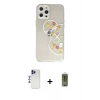 MARSİLYAN™- iPhone 12 Pro Max Kılıf Eksen Asil Prime - Siyah Joko Magic 5D Hayalet Cam + Shine Kamera Lens - LT