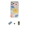 MARSİLYAN™- iPhone 12 Pro Max Kılıf Eksen Asil Prime - Siyah Joko Magic 5D Hayalet Cam + Shine Kamera Lens Koruma Cam - GI