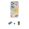 MARSİLYAN™- iPhone 12 Pro Max Kılıf Eksen Asil Prime - Siyah Joko Magic 5D Hayalet Cam + Shine Kamera Lens Koruma Cam - GD