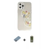 MARSİLYAN™- iPhone 12 Pro Max Kılıf Eksen Asil Prime - Siyah Joko Magic 5D Hayalet Cam + Shine Kamera Lens Koruma Cam - GI