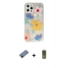 MARSİLYAN™- iPhone 12 Pro Max Kılıf Eksen Asil Prime - Siyah Joko Magic 5D Hayalet Cam + Shine Kamera Lens Koruma Cam - SH