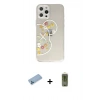 MARSİLYAN™- iPhone 12 Pro Max Kılıf Eksen Asil Prime - Siyah Joko Magic 5D Hayalet Cam + Shine Kamera Lens Koruma Cam - MI