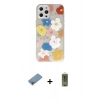 MARSİLYAN™- iPhone 12 Pro Max Kılıf Eksen Asil Prime - Siyah Joko Magic 5D Hayalet Cam + Shine Kamera Lens Koruma Cam - GI