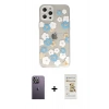 MARSİLYAN™- iPhone 12 Pro Max Kılıf Eksen Asil Prime - Siyah Mat Seramik Nano Ekran Koruyucu + Neon Fosforlu Kamera Lens - BZ