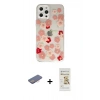 MARSİLYAN™- iPhone 12 Pro Max Kılıf Eksen Asil Prime - Siyah Mat Seramik Nano Ekran Koruyucu + Renkli Kamera Lens Koruma Cam - PE