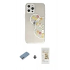 MARSİLYAN™- iPhone 12 Pro Max Kılıf Eksen Asil Prime - Siyah Mat Seramik Nano Ekran Koruyucu + Shine Kamera Lens Koruma Cam - GS