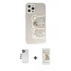 MARSİLYAN™- iPhone 12 Pro Max Kılıf Eksen Asil Prime - Siyah Mat Seramik Nano Ekran Koruyucu + Shine Kamera Lens - LT