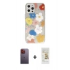 MARSİLYAN™- iPhone 12 Pro Max Kılıf Eksen Asil Prime - Siyah Mat Seramik Nano Ekran Koruyucu + Turuncu Neon Fosforlu Kamera Lens