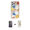 MARSİLYAN™- iPhone 12 Pro Max Kılıf Eksen Asil Prime - Siyah Mat Seramik Nano Ekran Koruyucu + Yeşil Neon Fosforlu Kamera Lens