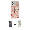 MARSİLYAN™- iPhone 12 Pro Max Kılıf Eksen Asil Prime - Siyah Mat Seramik Nano Ekran Koruyucu + Yeşil Neon Fosforlu Kamera Lens