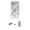 MARSİLYAN™- iPhone 12 Pro Max Kılıf Eksen Asil Prime - Siyah Polymer Nano Ekran Koruyucu + Renkli Kamera Lens Koruma Cam - YL