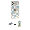 MARSİLYAN™- iPhone 12 Pro Max Kılıf Eksen Asil Prime - Siyah Polymer Nano Ekran Koruyucu + Renkli Kamera Lens Koruma Cam - SI
