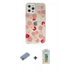 MARSİLYAN™- iPhone 12 Pro Max Kılıf Eksen Asil Prime - Siyah Polymer Nano Ekran Koruyucu + Shine Kamera Lens Koruma Cam - PE