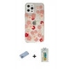 MARSİLYAN™- iPhone 12 Pro Max Kılıf Eksen Asil Prime - Siyah Polymer Nano Ekran Koruyucu + Shine Kamera Lens Koruma Cam - MI