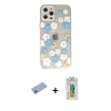 MARSİLYAN™- iPhone 12 Pro Max Kılıf Eksen Asil Prime - Siyah Polymer Nano Ekran Koruyucu + Shine Kamera Lens Koruma Cam - MI