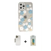 MARSİLYAN™- iPhone 12 Pro Max Kılıf Eksen Asil Prime - Siyah Polymer Nano Ekran Koruyucu + Shine Kamera Lens - GD