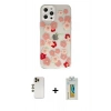 MARSİLYAN™- iPhone 12 Pro Max Kılıf Eksen Asil Prime - Siyah Polymer Nano Ekran Koruyucu + Shine Kamera Lens - GD
