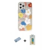 MARSİLYAN™- iPhone 12 Pro Max Kılıf Eksen Asil Prime - Siyah Polymer Nano Ekran Koruyucu + Shine Kamera Lens Koruma Cam - MI