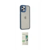 MARSİLYAN™- iPhone 12 Pro Max Kılıf Eksen Doku Prime - Siyah 20D Premium Cam Ekran Koruyucu