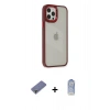 MARSİLYAN™- iPhone 12 Pro Max Kılıf Eksen Doku Prime - Siyah Joko Magic 5D Cam + Metal Kamera Lens Koruma Cam - GD