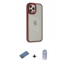 MARSİLYAN™- iPhone 12 Pro Max Kılıf Eksen Doku Prime - Siyah Joko Magic 5D Cam + Gold Shine Kamera Lens Koruma Cam