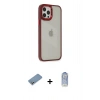 MARSİLYAN™- iPhone 12 Pro Max Kılıf Eksen Doku Prime - Siyah Joko Magic 5D Cam + Shine Kamera Lens Koruma Cam - GS