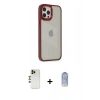 MARSİLYAN™- iPhone 12 Pro Max Kılıf Eksen Doku Prime - Siyah Joko Magic 5D Cam + Shine Kamera Lens - GD
