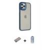 MARSİLYAN™- iPhone 12 Pro Max Kılıf Eksen Doku Prime - Siyah Joko Magic 5D Cam + Shine Kamera Lens Koruma Cam - SABE