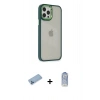 MARSİLYAN™- iPhone 12 Pro Max Kılıf Eksen Doku Prime - Siyah Joko Magic 5D Cam + Shine Kamera Lens Koruma Cam - MI
