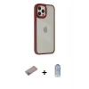 MARSİLYAN™- iPhone 12 Pro Max Kılıf Eksen Doku Prime - Siyah Joko Magic 5D Cam + Shine Kamera Lens Koruma Cam - SABE