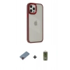 MARSİLYAN™- iPhone 12 Pro Max Kılıf Eksen Doku Prime - Siyah Joko Magic 5D Hayalet Cam + Metal Kamera Lens Koruma Cam - KI